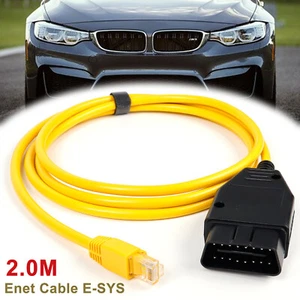 FOR BMW Ethernet to OBD Enet Cable E-SYS F/G-Series IcoM Coding ICOM Enet Line - Picture 1 of 6