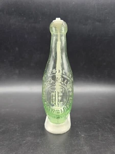 Victorian Thomas Elliot Cardiff Hamilton Bottle Embossed 6 Ounce Torpedo Aqua - Picture 1 of 7