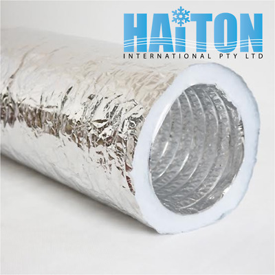 Insulated Ducting Flexible R0.6 450mm (18 ) Diameter 6 Metres Length • 97.63£