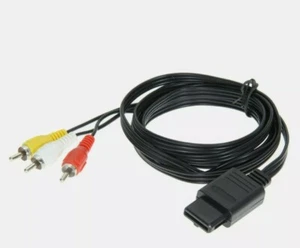 N64 SNES Gamecube 6FT RCA AV TV Audio Video Stereo Cable Cord For Nintendo 64 - Picture 1 of 2
