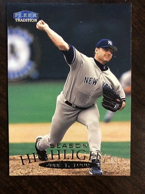 1999 (YANKEES) Fleer Tradition Update #U143 Roger Clemens Highlights - Image 1 of 2