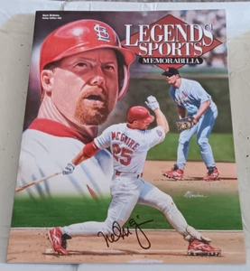 MARK MCGWIRE ST LOUIS CARDINALS SIGNED AUTOGRAPHED LEGENDS SPORTS MAGAZINE COA - Picture 1 of 2