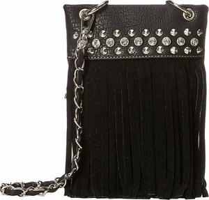 Blazin Roxx Womens Fringe Crossbody Shoulder Bag (Black) - Picture 1 of 2