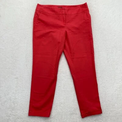 Worthington Pants Women's Size 14 Red Slim Fit Mid Rise Stretch Cotton (36x28) - Image 1 of 4