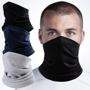 Winter Neck Warmer Gaiter Thermal Fleece Ski Snow Half Face Mask Bandana Scarf - Picture 1 of 23