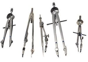 5 PCS Vintage Drafting Engineering Tools 2 are Vemco not sure about the other 3 - Picture 1 of 6