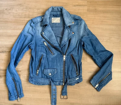 DIESEL WOMEN'S CROPPED LIGHTWEIGHT BLUE DENIM JACKET - Sz S - EXCELLENT!!! - Image 1 of 4