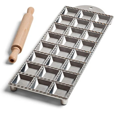 Ravioli Mold Pasta Cutter Ravioli Cutter Makes 24 Square 2” Raviolis Easy to Use - Image 1 of 4