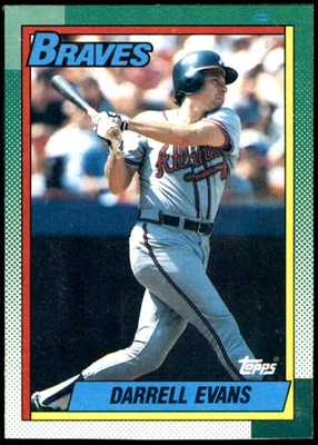 Darrell Evans 1990 Topps #D Atlanta Braves MLB LEER ENVÍO GRATUITO AutographDen Foto 1 de 2