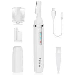 Recortadora de cejas, maquinilla de afeitar de cejas para hombre, afeitado de cabello ligero sin dolor recargable... - Imagen 1 de 8