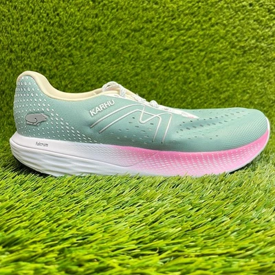 Karhu Ikoni Ortix Hivo Womens Size 11 Green White Running Walking Shoes Sneakers - Image 1 of 4