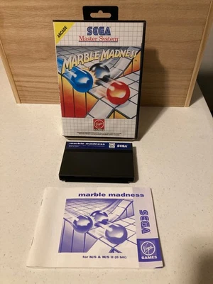Marble Madness Sega Master System Complete CIB Manual and box - Virgin - Image 1 of 4