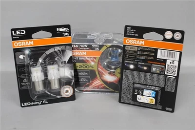 VW T5.1 & T6 (H4 Headlight) Osram bulb upgrade kit Nightbreaker Laser & LED - Image 1 of 4