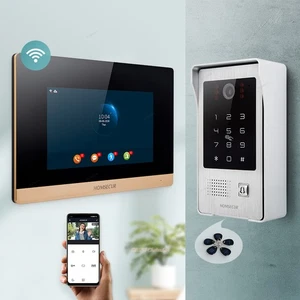 HOMSECUR 7" Waterproof WIFI HD Video Doorphone Entry Intercom Password Access - Picture 1 of 8