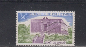 IVORY COAST  : 1975 - USED - SCOTT #  397  ARCHITECTURE - Picture 1 of 1