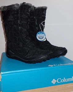 NEW Columbia Woman's 8 Minx Mid II Omni-Heat Winter Boots Black Charcoal w/ Box - Picture 1 of 20
