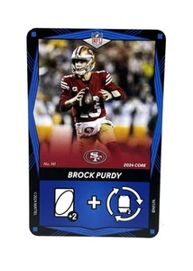 Brock Purdy #141 49ers 2024 UNO Elite Core Edition NFL - Blau - Bild 1 von 2