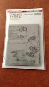 Stampendous Cling Mice Hockey HMCR133 Stamp New - Picture 1 of 2