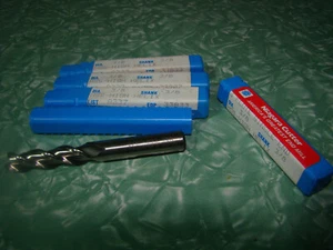 Niagara Cutter A337 3Flute SE, 3/8 DIA, 3/8 Shank HSS High Helix End Mills LOT - Picture 1 of 3