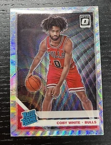 COBY WHITE Optic ROOKIE "SILVER WAVE" Prizm REFRACTOR SP Parallel Variation RC - Picture 1 of 12