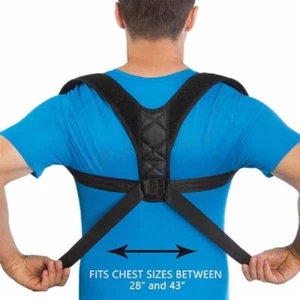 Posture Corrector Belt Adjustable Back Brace Straightener For Men Women - Picture 1 of 13