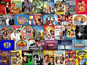 Carteles carteles placas metálicas estilo retro vintage TV clásica listado múltiple - Imagen 1 de 38