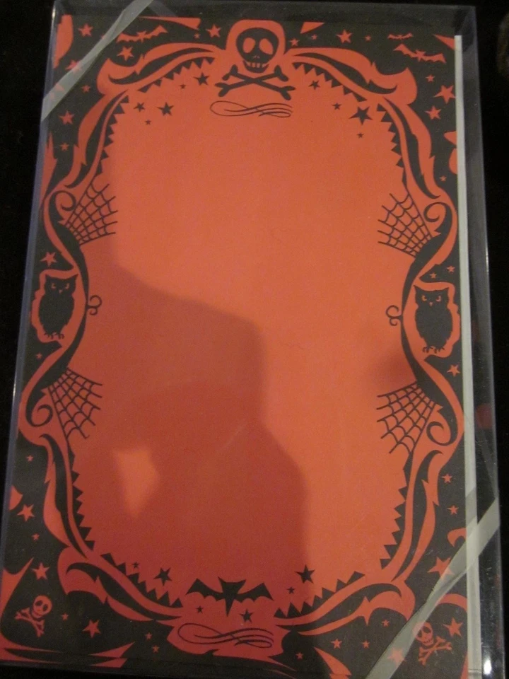 Invitaciones de Halloween Inviting Company Marco de Miedo Naranja y Negro Nuevo Foto 1 de 1