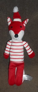 TCHIBO TCM  FUCHS ROT GESTREIFT MIT MÜTZE  KUSCHELTIER - Bild 1 von 3