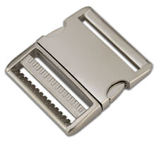 10 - 2 Inch Satin Aluminum Side Release Buckles