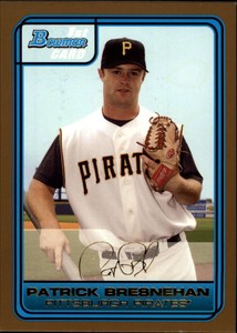 2006 Bowman Draft Baseball Draft Picks Gold #22 Patrick Bresnehan Pirates