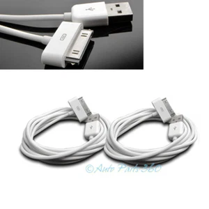 2X 6FT USB TO 30 PIN WHITE CABLE DATA SYNC CHARGER SAMSUNG GALAXY TAB TABLET 7.0 - Picture 1 of 1