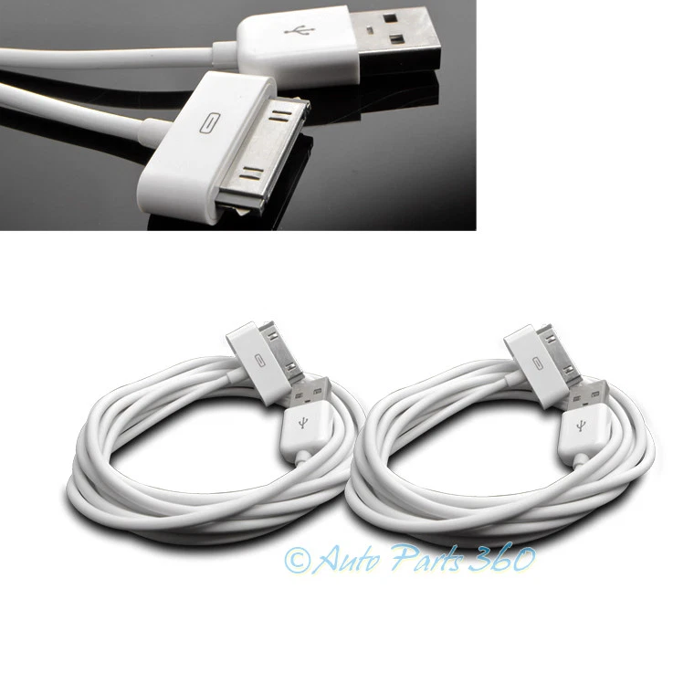 2X 6FT USB TO 30 PIN WHITE CABLE DATA SYNC CHARGER SAMSUNG GALAXY TAB TABLET 7.0 - Image 1 of 1