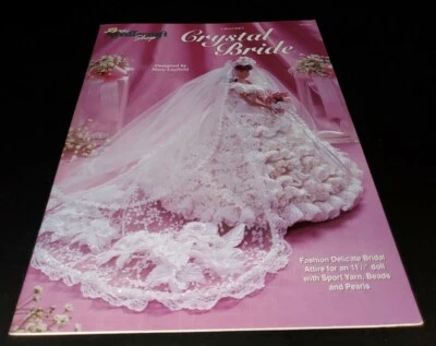 CA19 THE NEEDLECRAFT SHOP 1998, CRYSTAL BRIDE CROCHET PATTERN LEAFLET  - Image 1 of 2