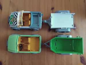 PLAYMOBIL-KONVOLUT-2 AUTOS-MIT ANHÄNGER - Bild 1 von 3