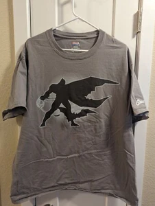 Batman Hanes Beefy T-Shirt XL/TG/XG Gray/Black Screened - Picture 1 of 3