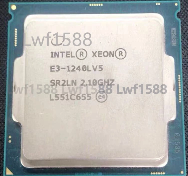 Intel Xeon E3-1240LV5 2.1GHz 4-Core 8M LGA1151 25W CPU Processor E3-1240LV5 - Image 1 of 1