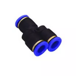 10 Pieces New Pneumatic 1/4" "Y" push to connect one touch fitting - Picture 1 of 3