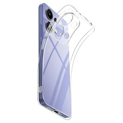 COVER CUSTODIA PER XIAOMI REDMI NOTE 13 PRO 4G TRASPARENTE TPU MORBIDA SILICONE - Immagine 1 di 4