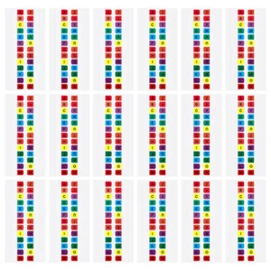 Letters Page Markers Novelty Alphabet Tabs Notebook Adhesive Alphabet Tabs - Picture 1 of 12