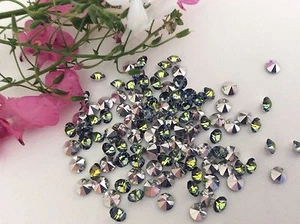 Vintage Preciosa Rhinestones Special Effects Sahara Foiled CRAFT 3+4 mm Options - Picture 1 of 9