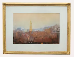 A. Ruskin-Browne - Framed 20th Century Pastel, Morning Light, Bristol - Picture 1 of 6