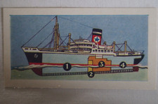 Ships & Their Workings Vintage 1961 Ching & Co Trade Card Passenger & Meat Liner