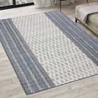 Handmade Cotton Carpets Kitchen Gray Kilim Indien Yoga Mat Living Room Area Rugs