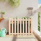 Garden Raised Bed With Fence Design 100x50x70  Solid Wood Pine K8j6