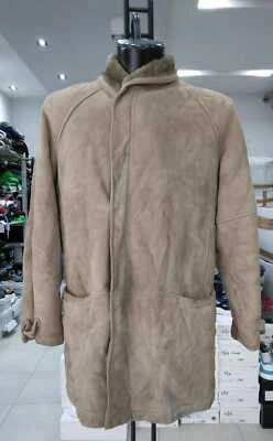 Shearling Coat La Matta Woman Brown Real Leather Size 52 MON 1195 LZ - Image 1 of 4