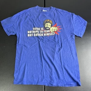 Vtg 2000s Chuck Norris Novelty Print AAA T-Shirt Size M ✅✅ - Picture 1 of 6