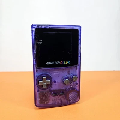 Console Game Boy Color SCHERMO IPS Viola Trasparente COME NUOVO PERFETTO - Immagine 1 di 4