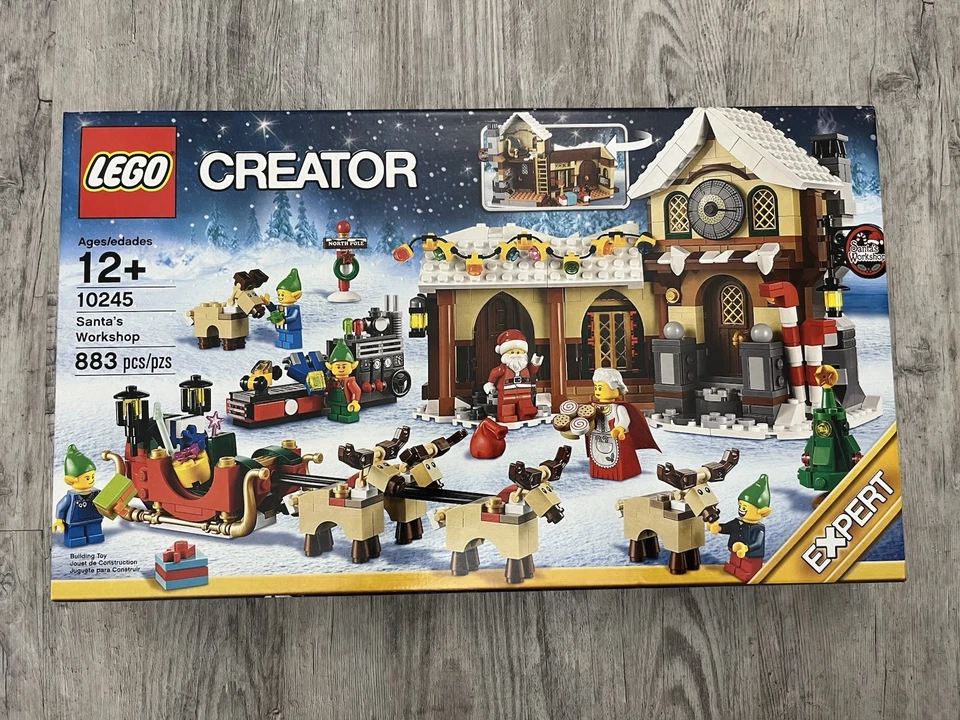 LEGO Creator: 10245 Santa's Workshop Mrs. Claus Reindeer Elves Sleigh Christmas - Image 1 of 4