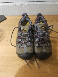 Keen Detroit Low Womens Size 5.5 Brown Leather Steel Toe Work Shoes 1007016M - Picture 1 of 7