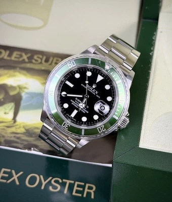 Rolex Submariner ‘Kermit’ | 16610LV | FULL FACTORY STICKERS | NOS | Full Uk Set - Image 1 of 4